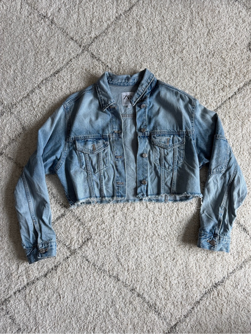 ZARA— Cropped Jean Jacket